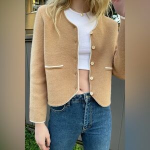 Oak + Fort Women's Tan Jacket Sz Small